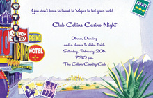 Poker Chips Casino Night Invitation