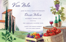 Delicious Italian Pasta Bowl Invitations