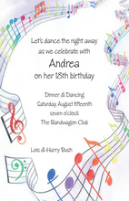 Jazz City Music Party Invitations