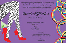 Sassy Legs With Red Shoes Invitation