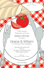 Italian Fresh Vegetable Salad Days Invitation