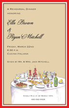 Delicious Italian Pasta Bowl Invitations