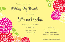 Featuring Elegant Zinnias Invitation