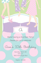 Pajama Time Girls Party Invitations