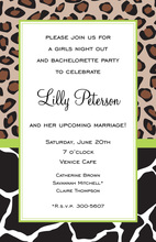 Lovely Wild Jungle Mix Party Invitation