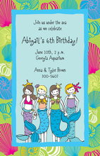 Under The Sea Pixie Mermaid Invitation