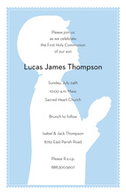 Praying Boy Communion Invitation