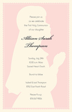 Religious Praying Girl Religious Invitations