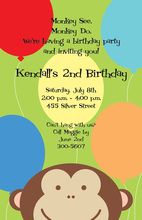 Peeking Monkey Invitations