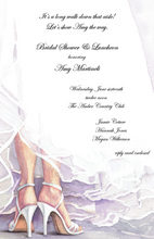 Formal Bridal Skirt Invitation