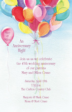 Pink Balloons Party Invitations