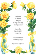 Rose Border Invitation