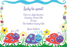 Modern Lovely Bugs Invitation