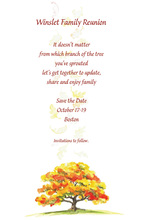 Vibrant Autumn Leaves Invitation