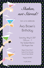 Fruity Margaritas Multi Colored Party Invitation