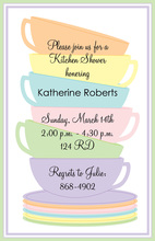 Colorful Sip Stack Tea Invitation