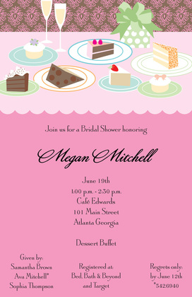 Classic Dessert Table Invitations