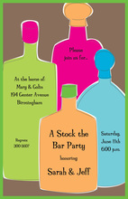 Featuring Bar Grill Table Party Invitations