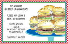 Burgers Beers Special Red Hot Invitations