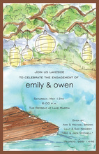 Beautiful Watercolor Lakeside Invitations