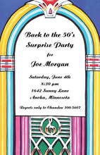 Music Juke Box Oldies Invitations