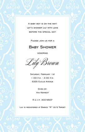 Textile Pink Invitations