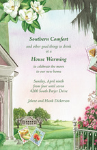 Garden Centerpiece Topiaries Square Invitation