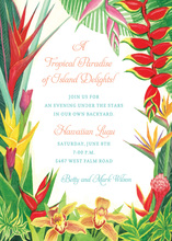 Singing Hawaiian Luau Couple Invitation