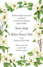 Beautiful Magnolia Blossoms Invitation