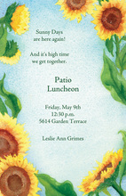 Vibrant Sunny Sunflowers Invitation