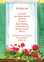 Open Green Window Invitations