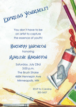 Artistry Art Inspired Invitation