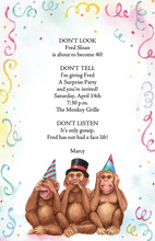 Monkey Business Celebrating Good Time Invitation