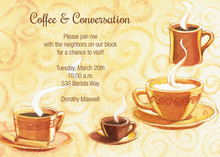 Morning Coffee Time Invitations