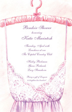 Ooh La La Lingerie Fuchsia Pink Invitations