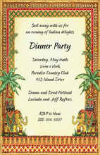 Festive American Indian Border Invitation