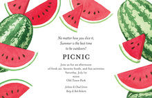 Watermelon Chalkboard Birthday Party Invitations