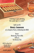 Having Birthday Beer Candle Invitations