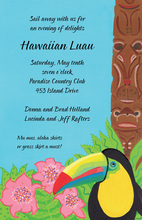 Unique Tiki Banner Invitations