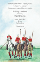 Polo Match Fundraiser Events Invitation