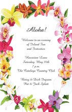 Beautiful Opulent Orchids Invitation