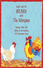 Chicken And Rooster Coop Invitation