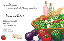 Fresh Basket Fruit Farmer Market Invitations