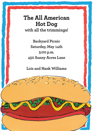 Big Hamburger Heaven Invitation