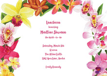 Classic Blooming Orchid Invitations