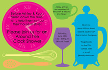 Set Up Homewares Shower Invitations