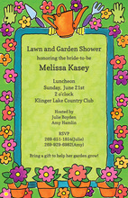 Lawn Garden Shower Invitations