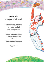 Baseball Hobby Cards Photo Birthday Party Invitations