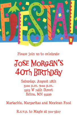 FIESTA! Announcement Invitations