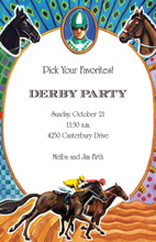 Jockey Silks Horse Racing Invitation